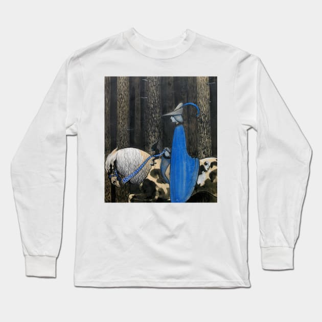 Every Now and Then the Plot Took the Reigns by John Bauer Long Sleeve T-Shirt by Classic Art Stall